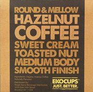 EKOCUPS Artisan Organic Hazelnut Flavored Coffee, Medium roast , in Recyclable Single Serve Cups for Keurig K-cup... N4
