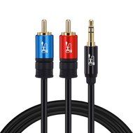 Super HD 3.5mm Aux to 2RCA Y Splitter Stereo Audio Cable Male Type OFC Conductor High Flexible PVC Jacket Dual... N8
