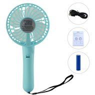 Anpress Portable Mini USB / Battery Fan Air Cooling Handheld Fan Palm-Leaf Fan Personal Cooling Fans with 18650... N11