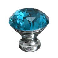 KINGSO 10pcs Crystal Glass Cupboard Wardrobe Knob Door Cabinet Drawer Pull Handle 30mm N13