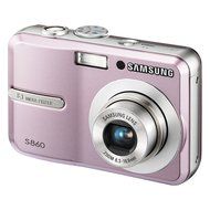 Samsung S860 8.1MP Digital Camera with 3x Optical Zoom (Pink) N3