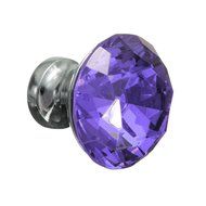 KINGSO 10pcs Crystal Glass Cupboard Wardrobe Knob Door Cabinet Drawer Pull Handle 30mm N16