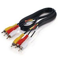 C2G / Cables To Go 40448 Value Series Composite Video/Stereo Audio Cable-6 Feet, Black N3