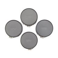 Cake Boss Novelty Nonstick Bakeware 4-Piece Springform Pan Set, Mini, Gray