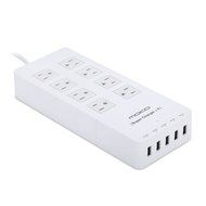 MoKo 8-Outlet 1250W Power Strip Surge Protector, with 5-Port USB Smart Charger 4.6ft Power Cord, for iPhone 7... N7