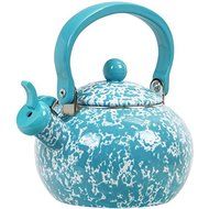 Reston Lloyd Calypso Basics Turquoise 2-quart Marble Whistling Teakettle