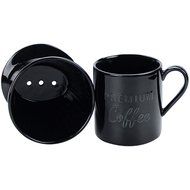 Pour Over Coffee Dripper - with Bonus Porcelain Mug, Black - by Sweese