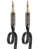 FosPower [4ft] 3.5mm Male to 3.5mm Male [AUX] Stereo Audio Cable - 24K Gold Plated Flat Tangle-Free Auxiliary... N8