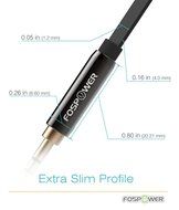 FosPower [4ft] 3.5mm Male to 3.5mm Male [AUX] Stereo Audio Cable - 24K Gold Plated Flat Tangle-Free Auxiliary... N9