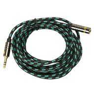 Audio AUX Extension Cable, iKross 6 Feet Braided Sleeve jacket 3.5mm Male To 3.5mm Female Extension Stereo Audio... N13