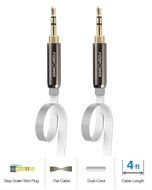 FosPower [4ft] 3.5mm Male to 3.5mm Male [AUX] Stereo Audio Cable - 24K Gold Plated Flat Tangle-Free Auxiliary... N16
