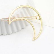 Yaheeda 4pcs Women Hair Clip Clamps Accessories,Barrette Gold Silver Metal Hair Clip Headband N15