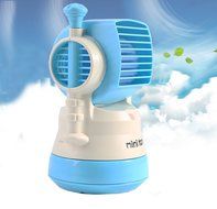 USB Water Fan, Portable Watering Misting Fan, Desktop Fan with Powerful Cooling Air, Mini Personal Fan for Table... N3