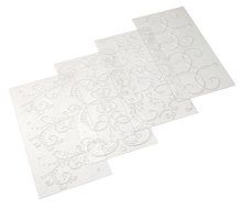 Cake Boss Decorating Tools 4-Piece Quilted Fondant Imprint Mat Set, Clear N2
