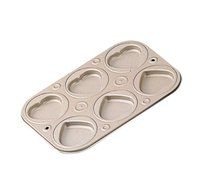 Teflon select muffin pan cake mold heart-shaped