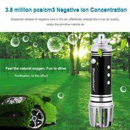 Excelvan BT19 12V Black Mini Auto Car Fresh Air Ionic Purifier Home Oxygen Bar Ozone Ionizer Cleaner N9