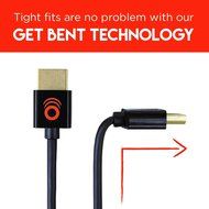 ECHOGEAR 6' Ultra Slim Flexible HDMI Cable - High-Speed Supports Full 1080P, 4K, UltraHD, 3D, Ethernet, and Audio... N3