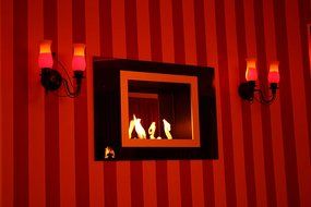 Ventless Ethanol Fireplace, Wall Mounted, Hanging or Recessed N4