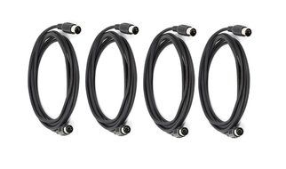C&amp;E 2 PCS, MIDI Cable with 5 Pin DIN Plugs, 10 Feet Black, CNE585437 N8