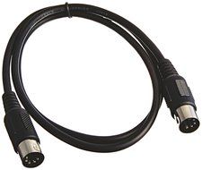C&amp;E 2 PCS, MIDI Cable with 5 Pin DIN Plugs, 10 Feet Black, CNE585437 N9