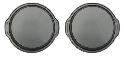 Better Value Natural Steel Nonstick Round Cake Pan, Silver, Pack of 2,10-Inch