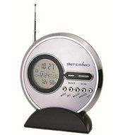Slim FM Radio Round with Clock, Calander &amp; Temp Display.