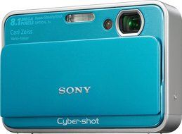 Sony Cybershot DSC-T2 8MP Digital Camera with 3x Optical Zoom (Black)