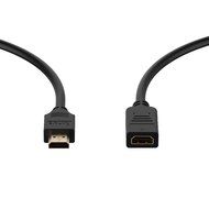 HDMI Extension Cable, Rankie High Speed HDMI Extension Cable Male to Female with Ethernet - 10 Feet (Black) -... N4