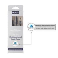 ROCK Stylish 3.5mm Multifunctional Audio Cable for AUX Devices, In-line Control, Tangle-free, High Flexibility...