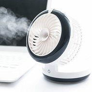 Geelyda Table Fan Portable Mini Misting Fan Humidifier USB Fan Cooling Mist Fan Rechargeable Humidifier Personal... N4