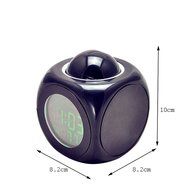 Pevor Multifunction LCD Voice timekeeping Projection Display Temp Alarm Clock