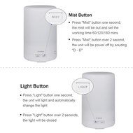 Cool Mist Ultrasonic Humidifier, HUIRUI Essential Oils Diffuser 180ml With 7 Colors Auto Change, Time setting... N6