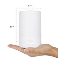 Cool Mist Ultrasonic Humidifier, HUIRUI Essential Oils Diffuser 180ml With 7 Colors Auto Change, Time setting... N8