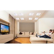 Pyle Ceiling Speakers - Stereo Home Theater Speakers - in Wall Speakers Flush Mount - 5.25-Inch White 150 Watt... N3