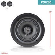 Pyle Ceiling Speakers - Stereo Home Theater Speakers - in Wall Speakers Flush Mount - 5.25-Inch White 150 Watt... N4
