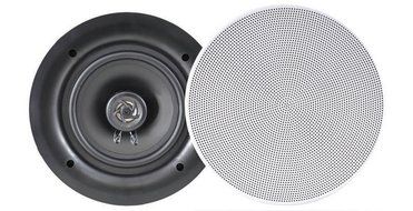 Pyle Ceiling Speakers - Stereo Home Theater Speakers - in Wall Speakers Flush Mount - 5.25-Inch White 150 Watt... N5