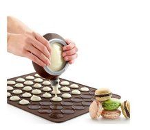 Autek 48 cycle Silicone Macaron Macaroon Pastry cake Baking Mat+Decoration Pen Set(3DMold-63)