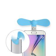 MLMSY Mini Fan, for IOS and Android Mobile(support OTG) with 2 Ports (black-I) N9