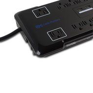 Cable Matters 6-Rotating Outlet Surge Protector Power Strip with 3.4A Dual USB Charging N16