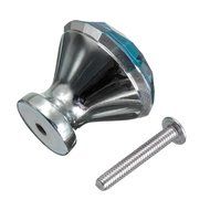 KINGSO 10pcs Crystal Glass Cupboard Wardrobe Knob Door Cabinet Drawer Pull Handle 30mm N17