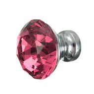 KINGSO 10pcs Crystal Glass Cupboard Wardrobe Knob Door Cabinet Drawer Pull Handle 30mm N18