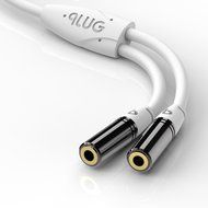 PlugLug - 4FT 3.5mm Male to Female Premium Auxiliary Audio Cable for Headphones, iPods, iPhones, iPads, Home /... N25