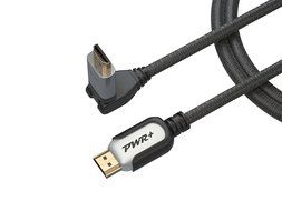 Pwr+ 100 Ft Max Length 4K HDMI Cable 2.0 with 90 Degree Adapter for PS3 PS4 Xbox 360 Apple-TV Laptop Projector... N15