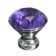 KINGSO 10pcs Crystal Glass Cupboard Wardrobe Knob Door Cabinet Drawer Pull Handle 30mm N20