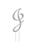 Letter L Rhinestone Crystal Cake Topper Silver, Numbers, Letters for Wedding, Birthday, Anniversary, Party. Shine... N5