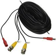 Laview LVA-ACA2125W 125 Foot All-in-One BNC Video and Power Cable with Connectors, White N2