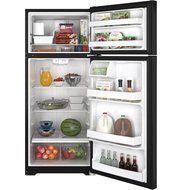 Ge REFRIGERATORS 1028332 Energy Star 18.1 Cu. ft. Top Freezer Refrigerator, Black, Reversible Door Swing