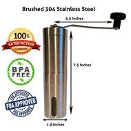 Manual Coffee Grinder By Pennakool - Hand Held Professional Grade Stainless Steel Coffee Beans Mill - Ceramic...