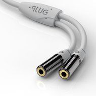 PlugLug - 4FT 3.5mm Male to Female Premium Auxiliary Audio Cable for Headphones, iPods, iPhones, iPads, Home /... N38