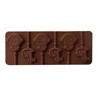 Sher 1PCS Rabbit &amp; Monkey Shape For Chocolate Lollipop Mold, Cake Tools, Cookie , Jelly, Ice Mold Food Grade Silicone